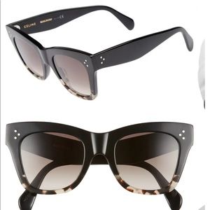 Celine 50mm gradient butterfly sunglasses
